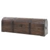 Baúl pirata de madera antiguo