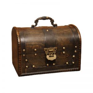 Cofrecito de madera con candado