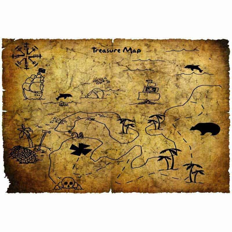 Mapa antiguo de pirata Mapa antiguo de pirata