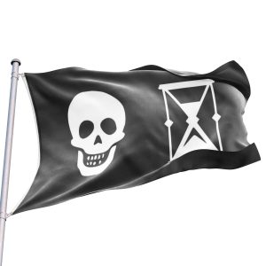 Bandera Pirata del Reloj de Arena