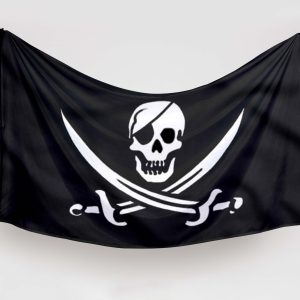 bandera pirata perla negra de piratas del caribe