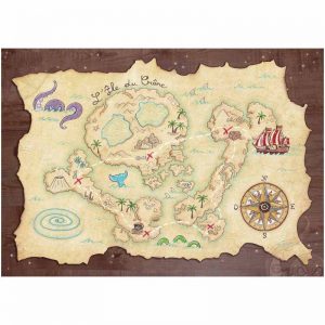 mapa del tesoro pirata para niños
