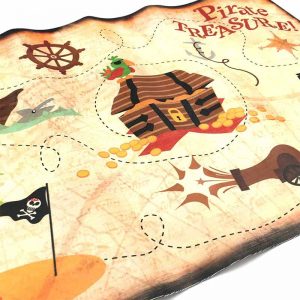 mapa del tesoro pirata para niños