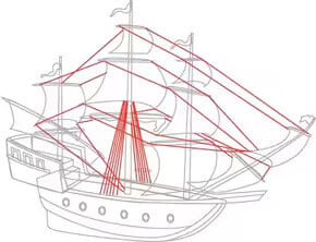 debujos de barcos piratas