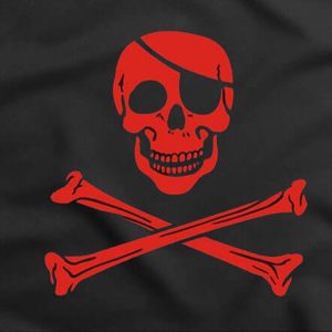 Bandera Cruz Roja Pirata