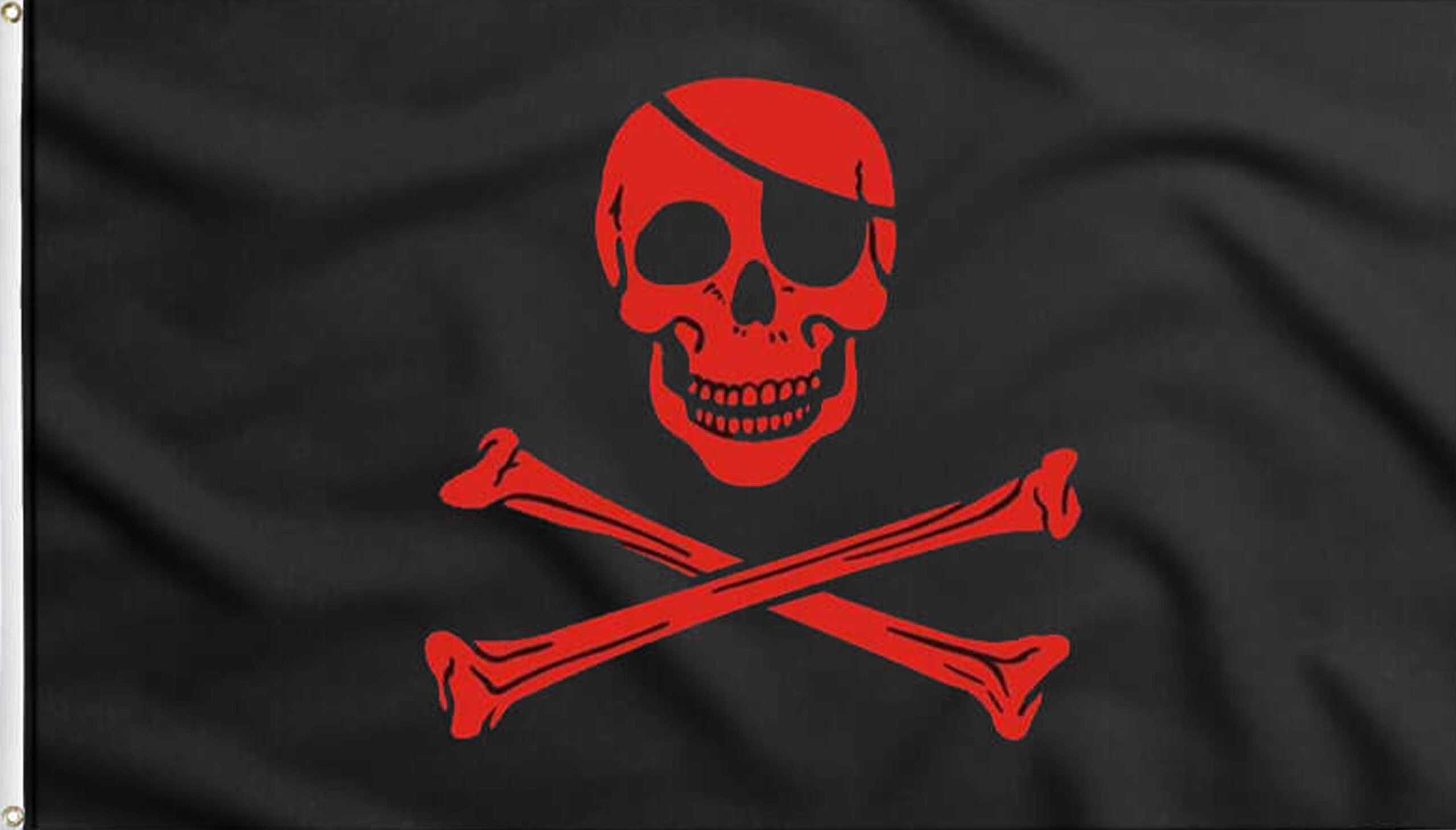 Bandera Cruz Roja Pirata Bandera Cruz Roja Pirata