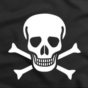 Bandera Pirata Blanco y Negro