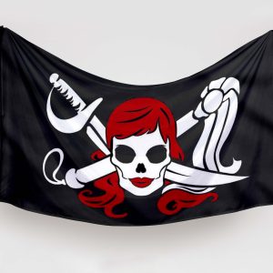 Bandera Pirata Chica Guerrera