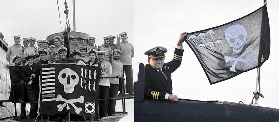 Bandera negra de la marina británica