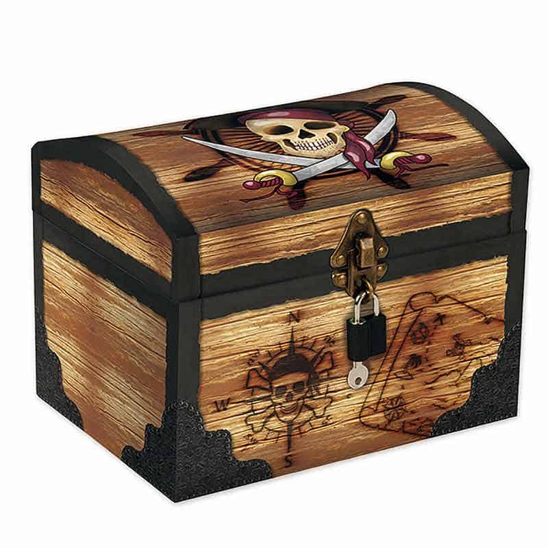 Baúl Pirata Cartón del Capitán Jack Baúl Pirata Cartón del Capitán Jack