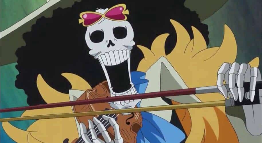 Brook el músico de la tripulación de Luffy