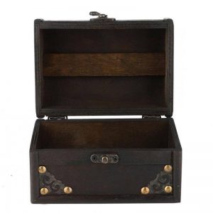 Cofre Pequeño de Madera Pirateria
