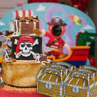 Cofres de Piratas para Cumpleaños Infantil