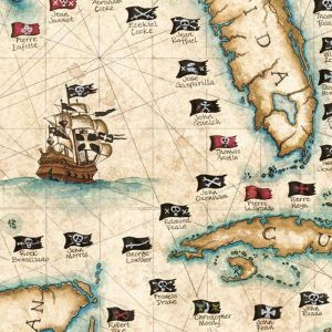 Mapa Piratas del Caribe Barco