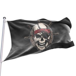 bandera de barco de corsaria