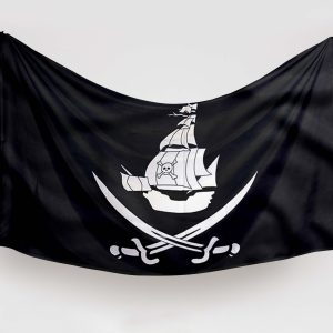 bandera del barco de corsario