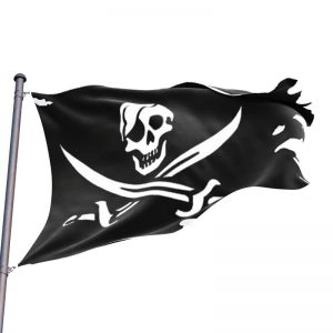 bandera pirata antigua