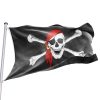 bandera pirata bandana rojo