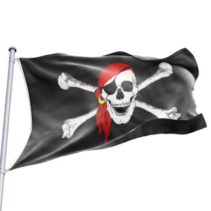 bandera pirata bandana rojo