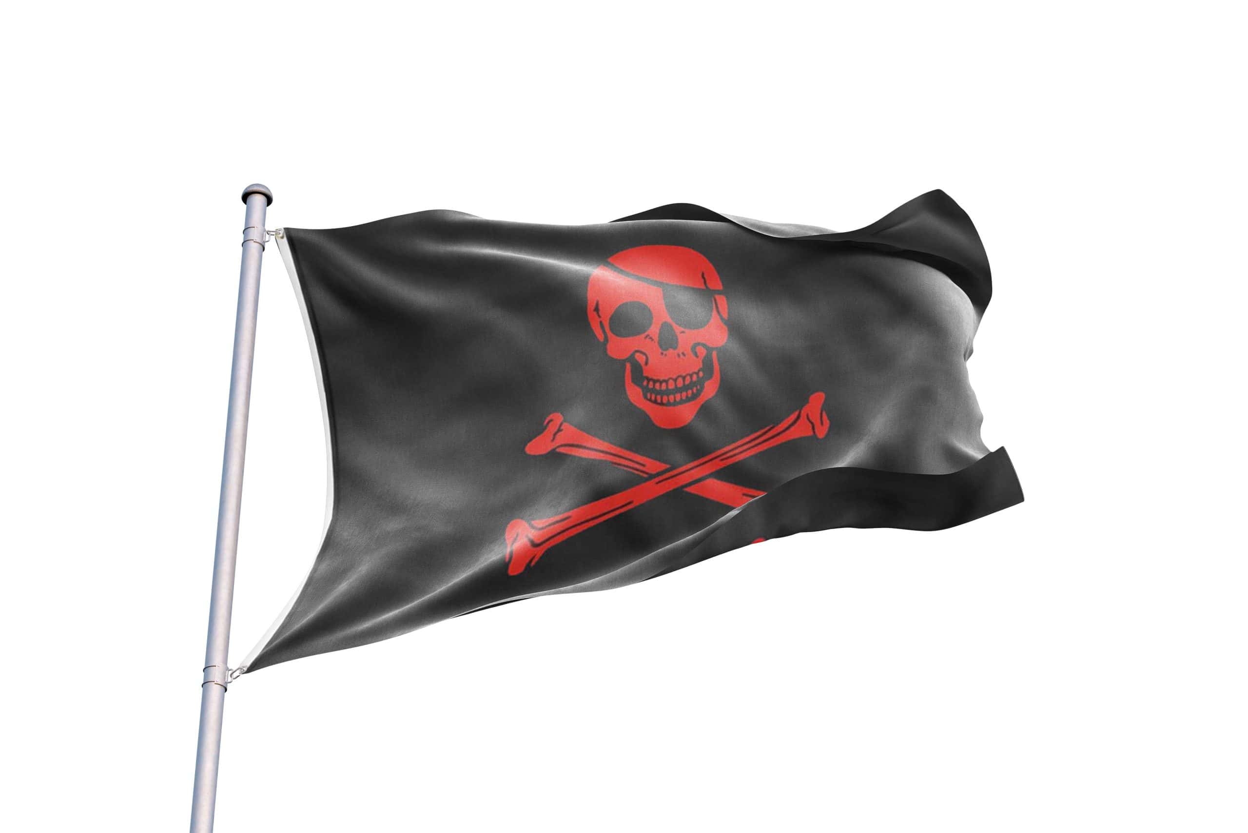 bandera pirata calavera roja bandera pirata calavera roja