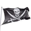 bandera pirata y calavera famosa