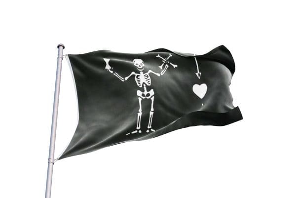 bandera pirata negra