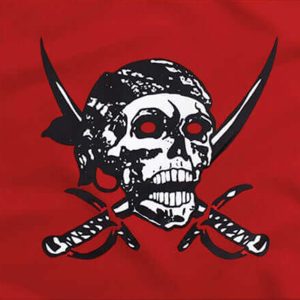 bandera pirata roja de sangre