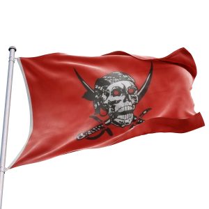 bandera pirata roja horror