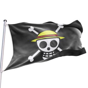 bandera pirata sombrero de paja