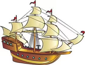 cómo dibujar un barco pirata