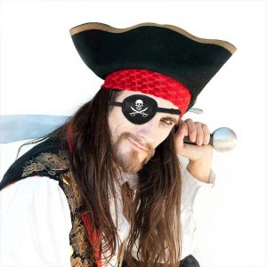 parche ojo pirata capitan