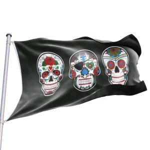 Bandera Calavera de Barco Pirata Santa Muerte