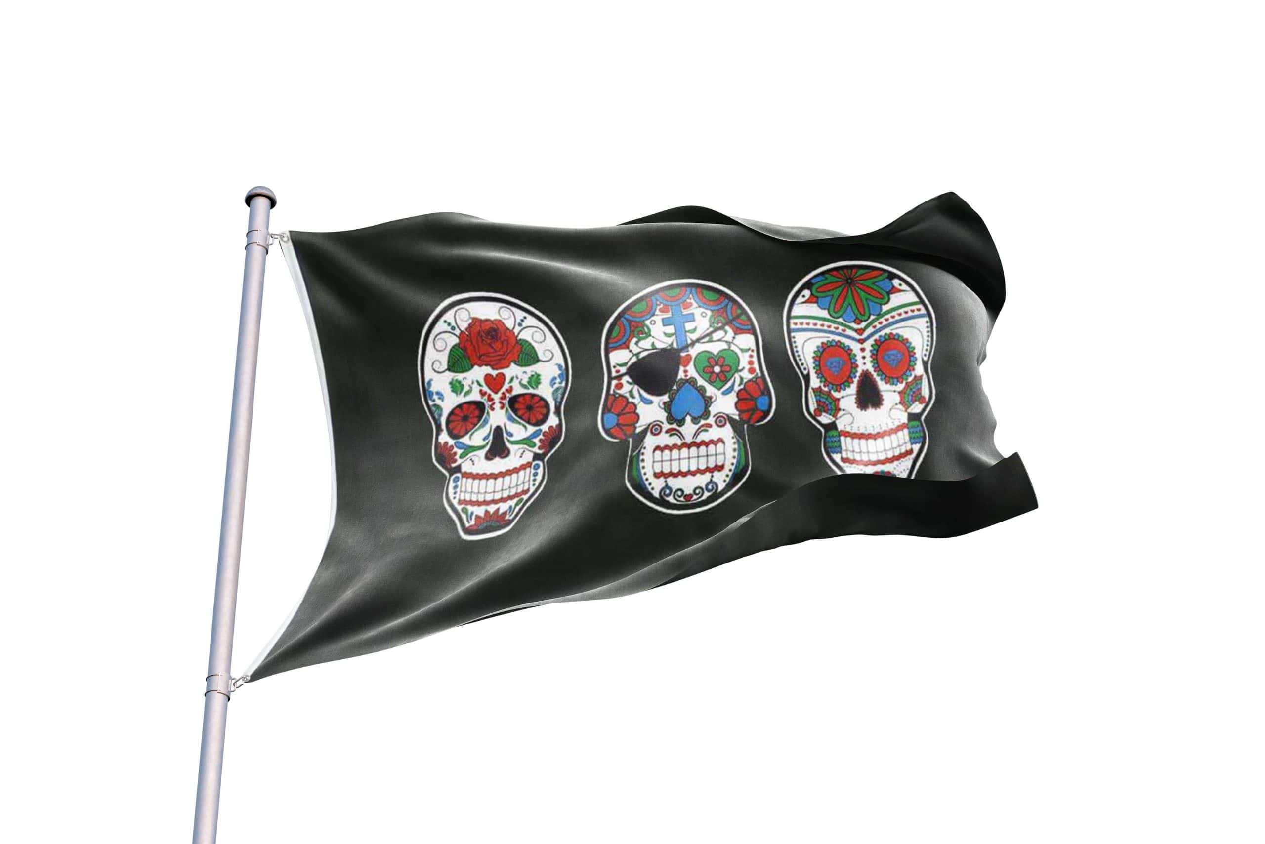 Bandera Calavera de Barco Pirata Santa Muerte Bandera Calavera de Barco Pirata Santa Muerte