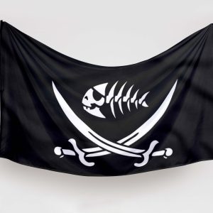Bandera Pirata Pez Espátula de Mar