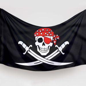 Bandera-Pirata-del-Capitán-Rojo-Esqueletto