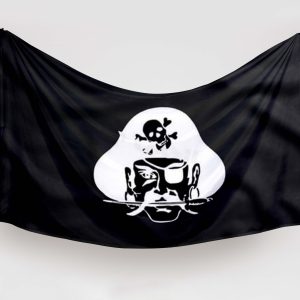 Bandera-con-el-Saqueador-Pirata-Jolly-Roger