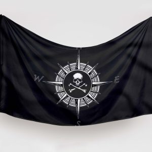 Bandera de la Brújula Pirata de Corsario