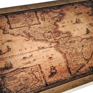 Cofre Pirata Mapa de América Pirateria
