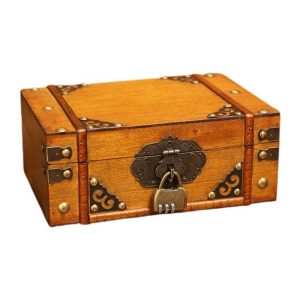 Cofre de Madera Estilo Pirata Tropical