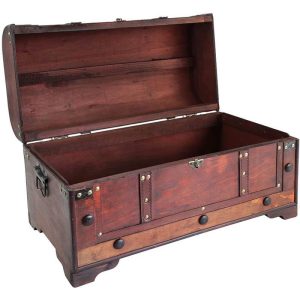 Cofre de Madera Pirata Estilo Colonial Baul