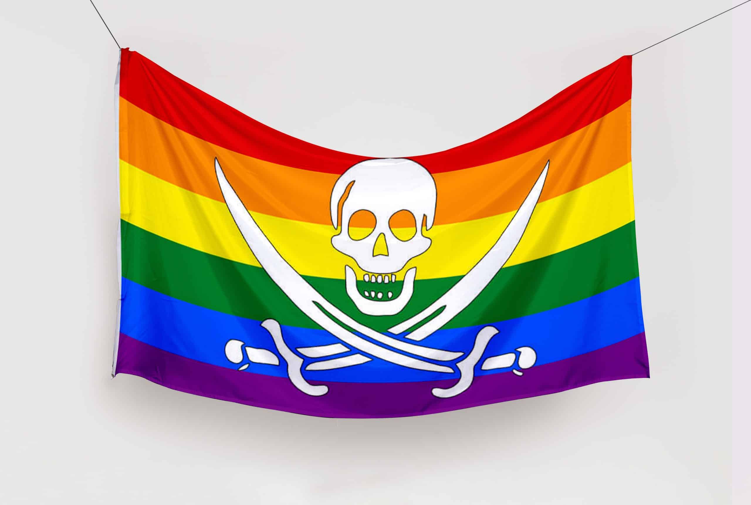 bandera pirata LGBT Gay bandera pirata LGBT Gay