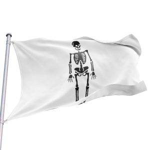 Bandera-Pirata-en-Blanco-y-Negro-de-La-Buse