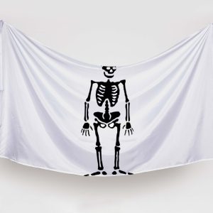 bandera pirata blanca