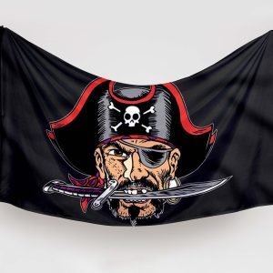 bandera pirata cabeza de corsario