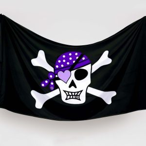 bandera pirata capitan skull ninos