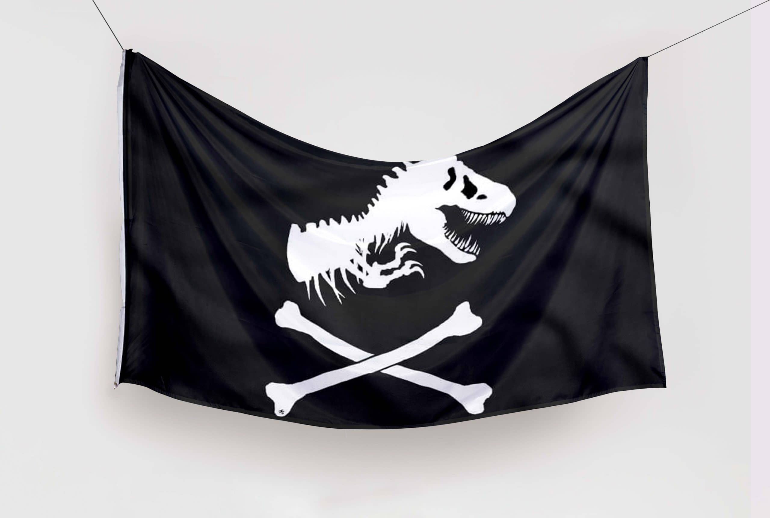 bandera pirata dinosario bandera pirata dinosario