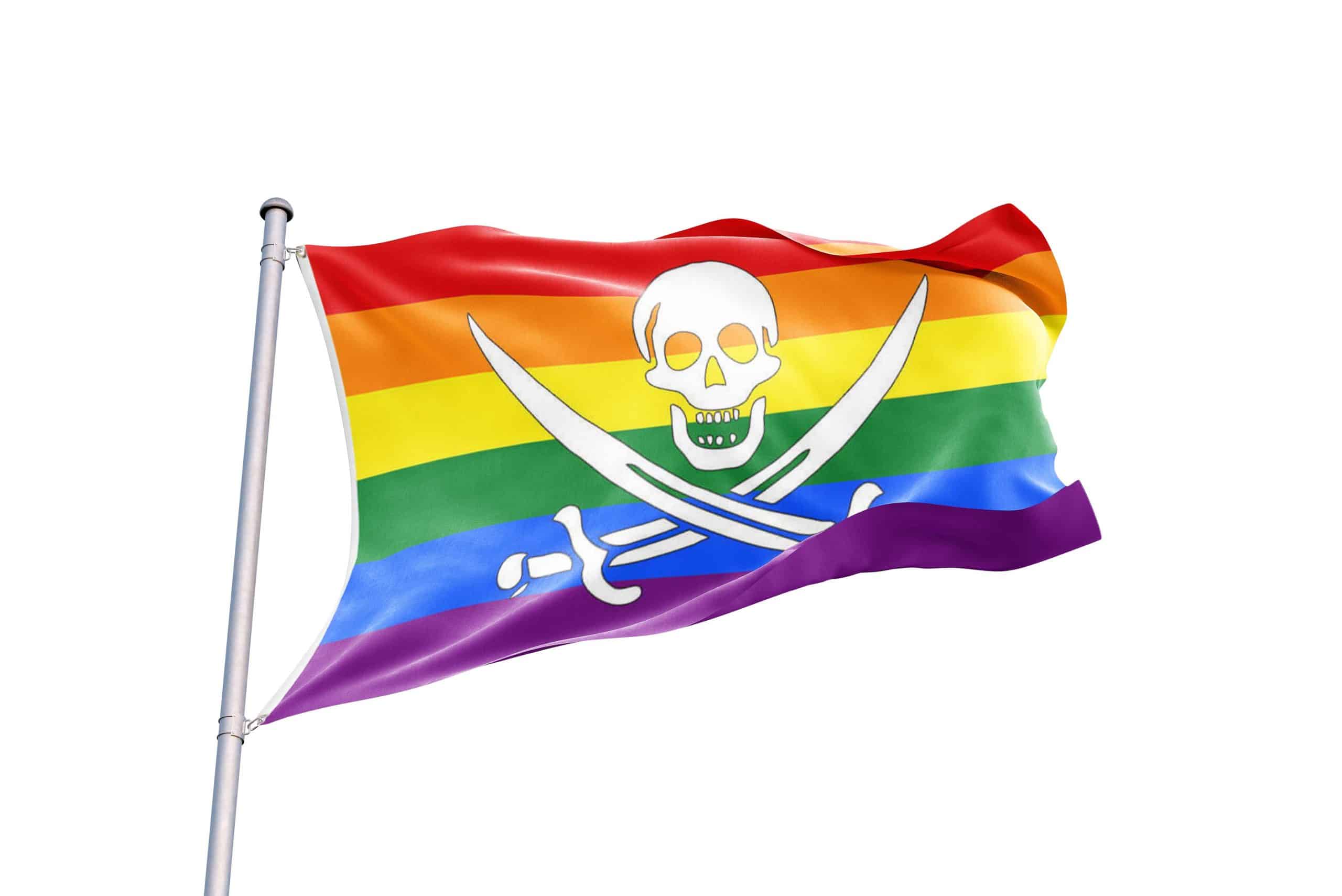 bandera pirata famosa LGBT bandera pirata famosa LGBT