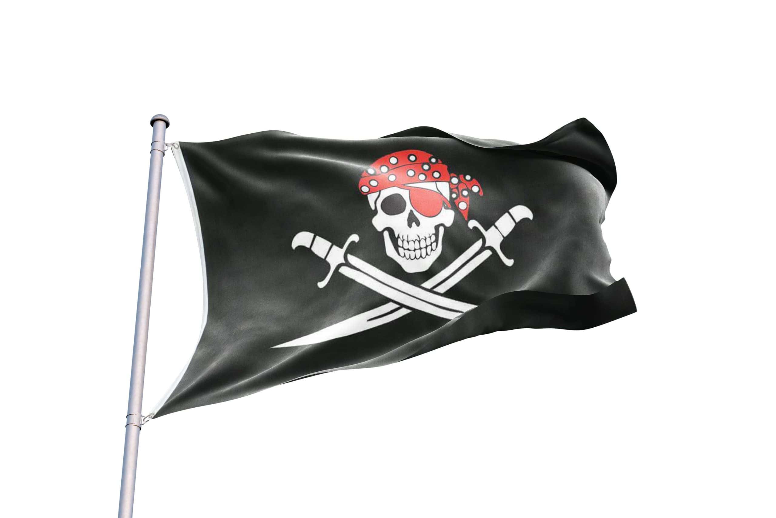 bandera pirata panelo rojo bandera pirata panelo rojo