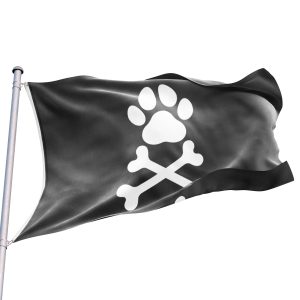 bandera pirata perro