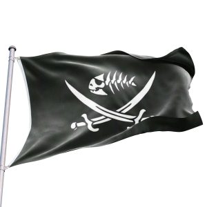 bandera pirata pescado